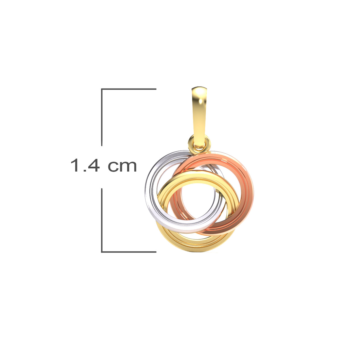 Modern Swirls Gold Pendant