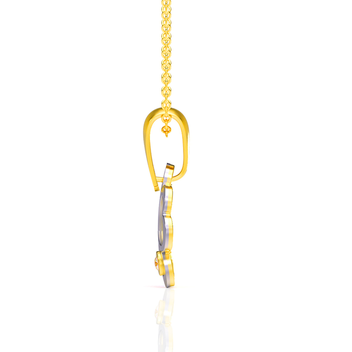 Stunning Petal Shine Gold Pendant
