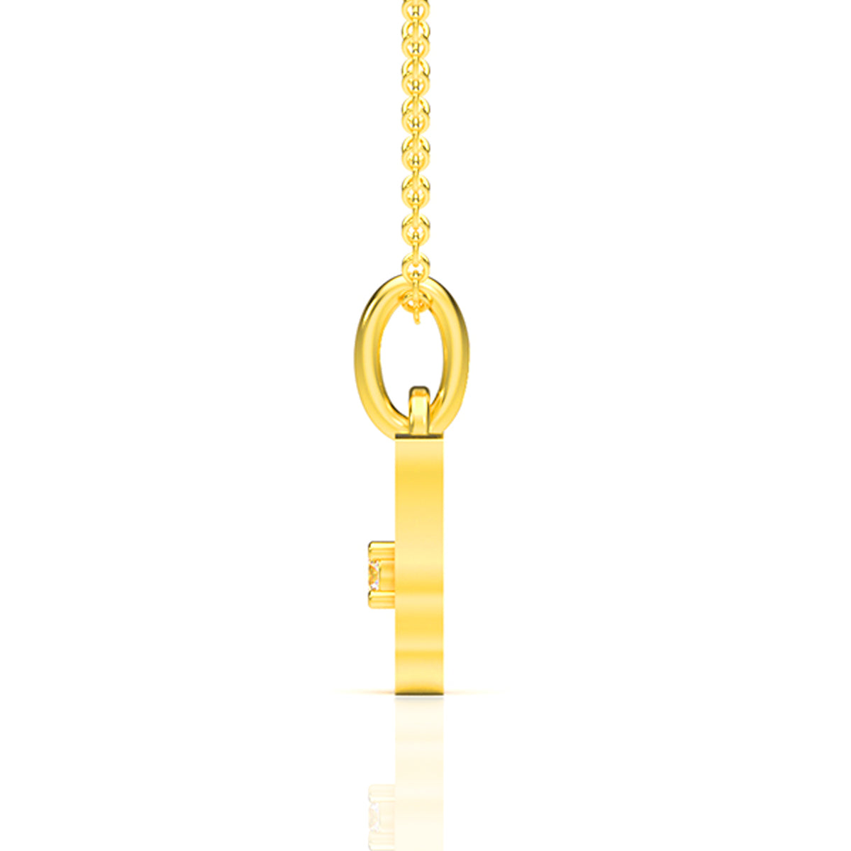 Charming Wings Of Elegance Gold Pendant
