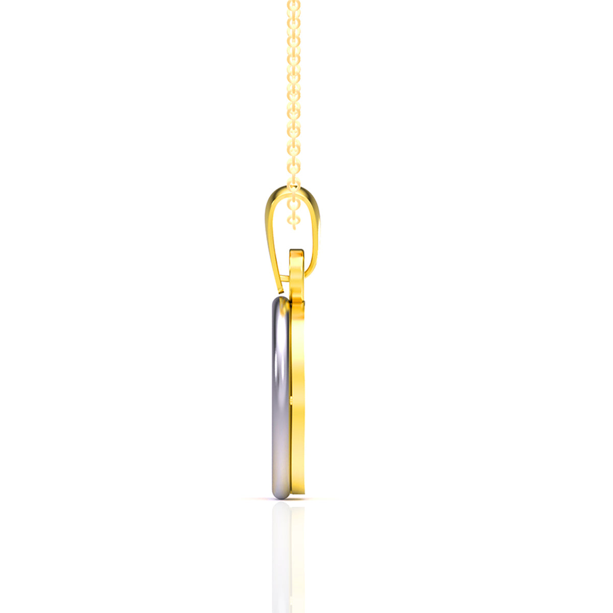 Modern Blossom Elegance Gold Pendant