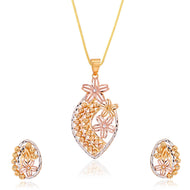 Bouquet of Golden Charms Pendant Set