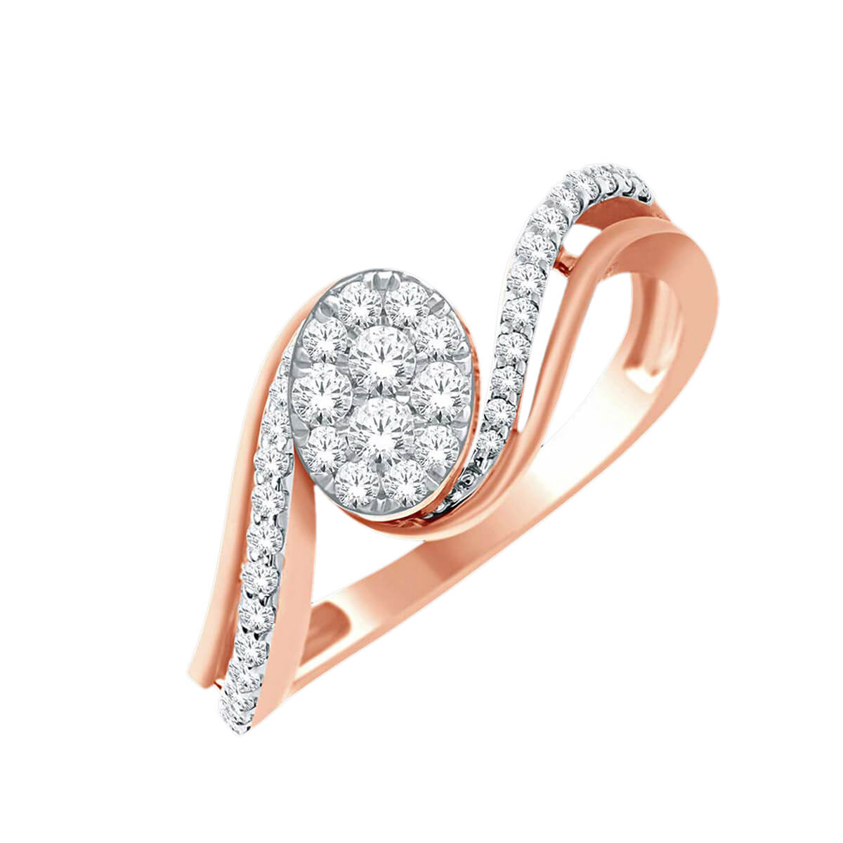 Stylish Gleam Diamond Engagement Ring for Women