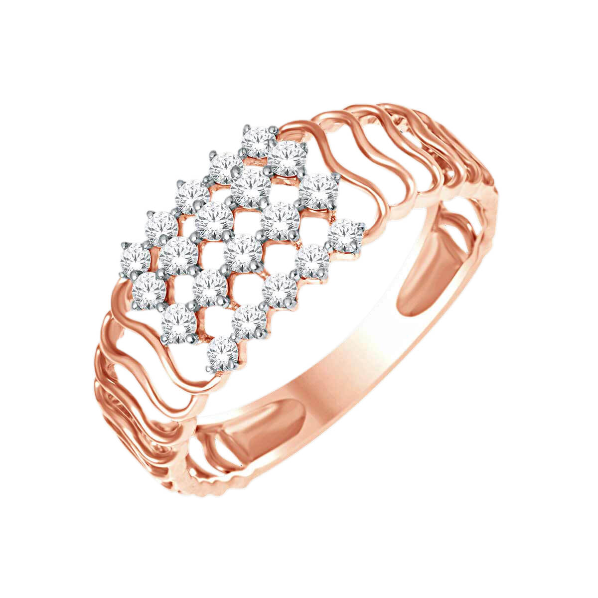 Refined Horizon Diamond Ring for Women