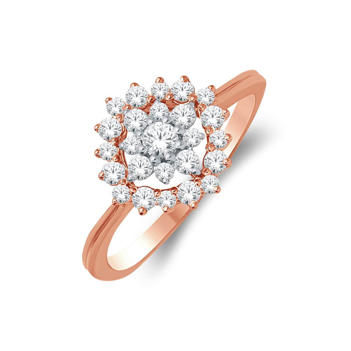 Starry Blossom Diamond Engagement Ring for Women