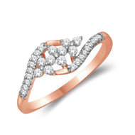 Marvelous Swirl Diamond Engagement Ring for Women