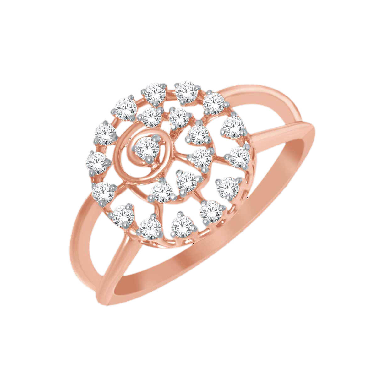 Elegant Flora Charm Diamond Ring for Women