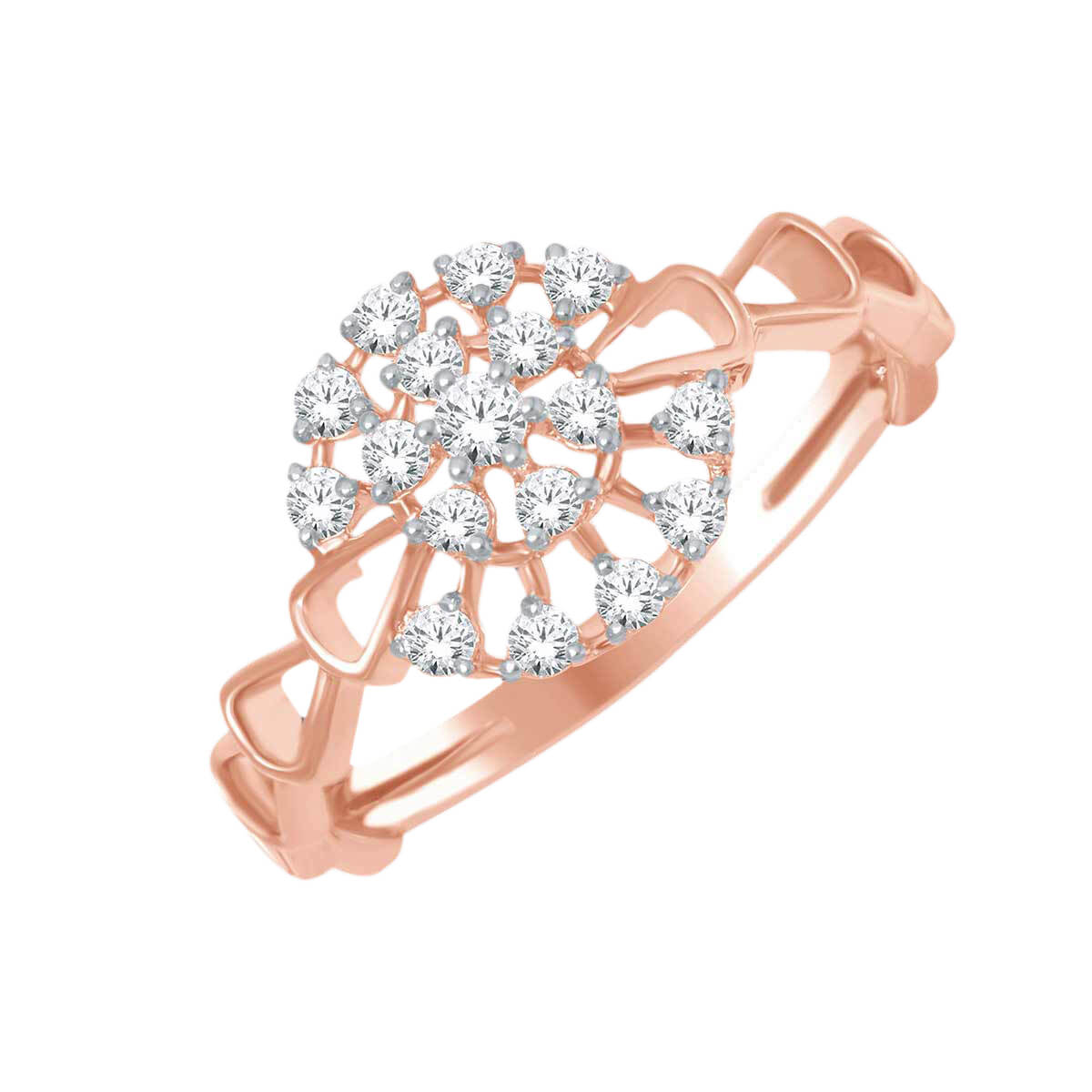 Enchanting Floral Grace Diamond Engagement Ring for Women