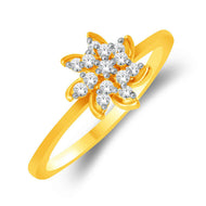Graceful Floral Diamond Ring for Women
