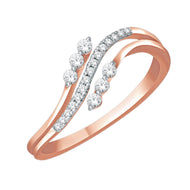 Vogue Shimmer Rose Gold Ring