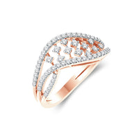 Vibrant Swirl Diamond Engagement Ring for Women