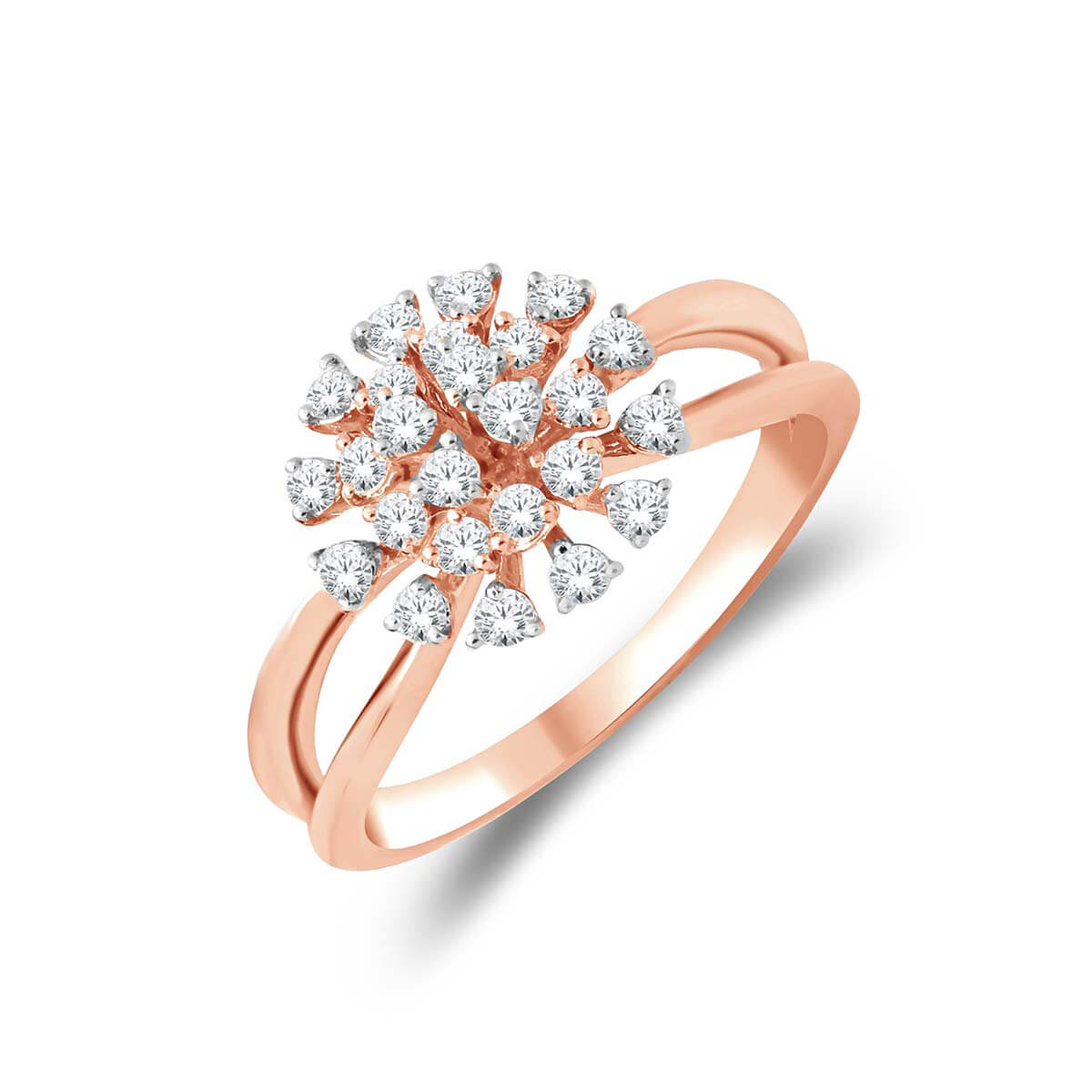 Radiant Blossom Charm Diamond Ring for Women
