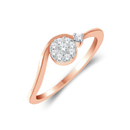 Flora Charm Diamond Ring for Women