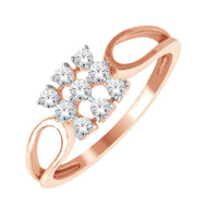 Elegant Charm Diamond Engagement Ring for Women