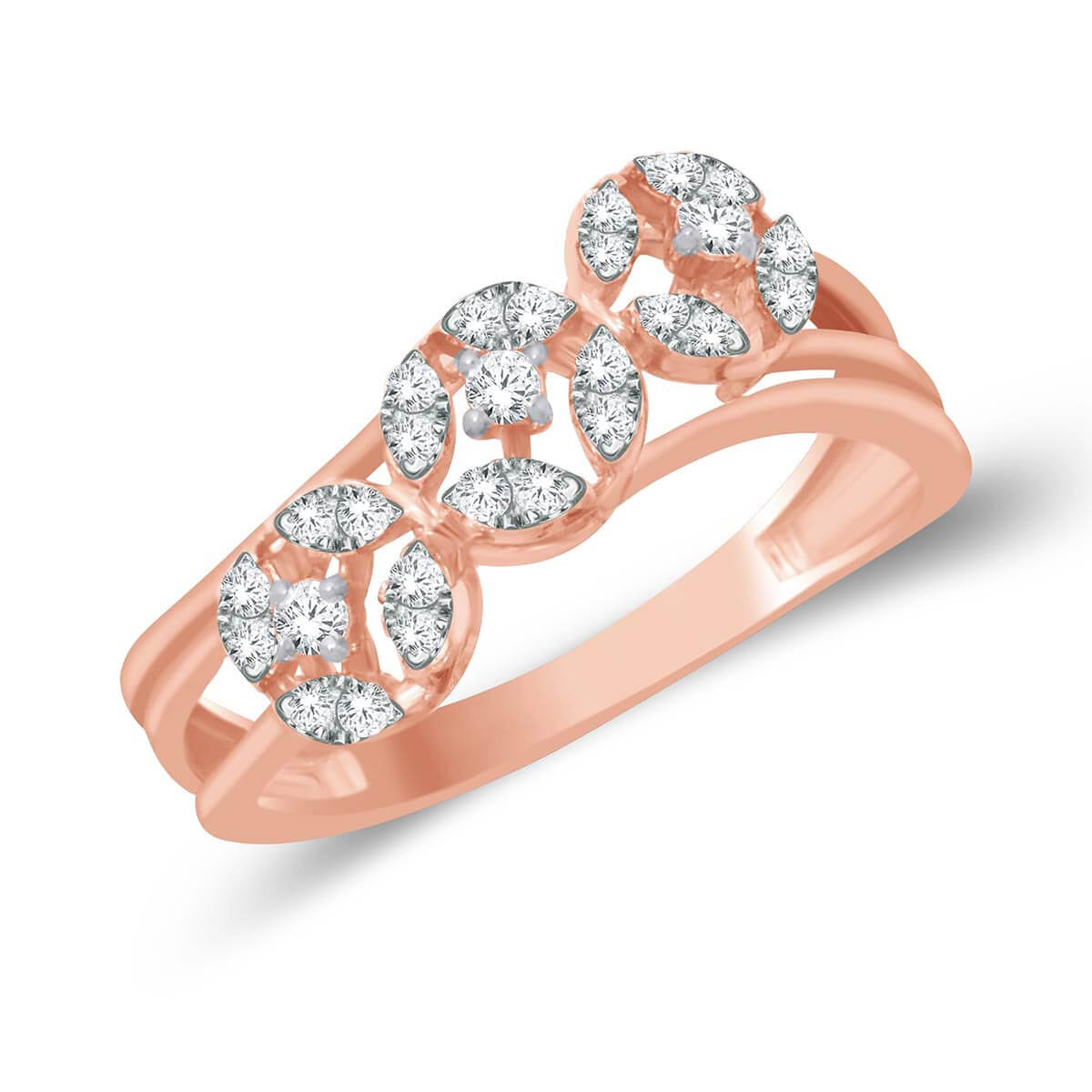 Soft Petal Glow Diamond Ring for Women