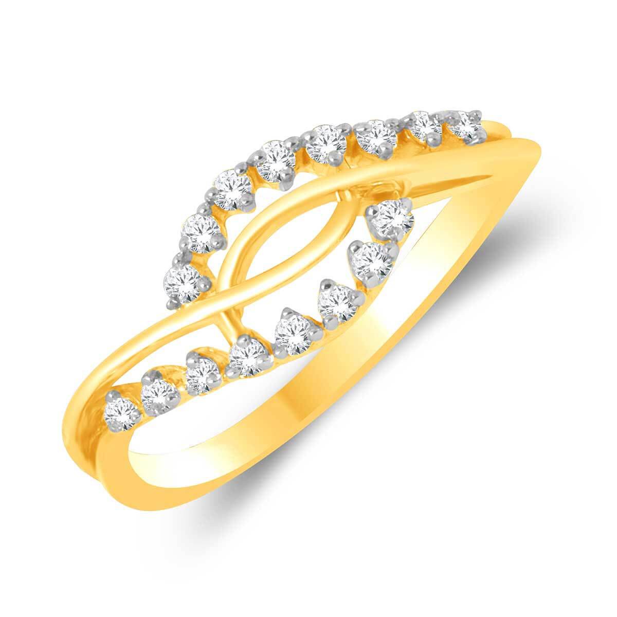 Vibrant Swirl Diamond Ring for Women