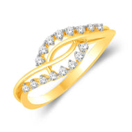 Vibrant Swirl Diamond Ring for Women