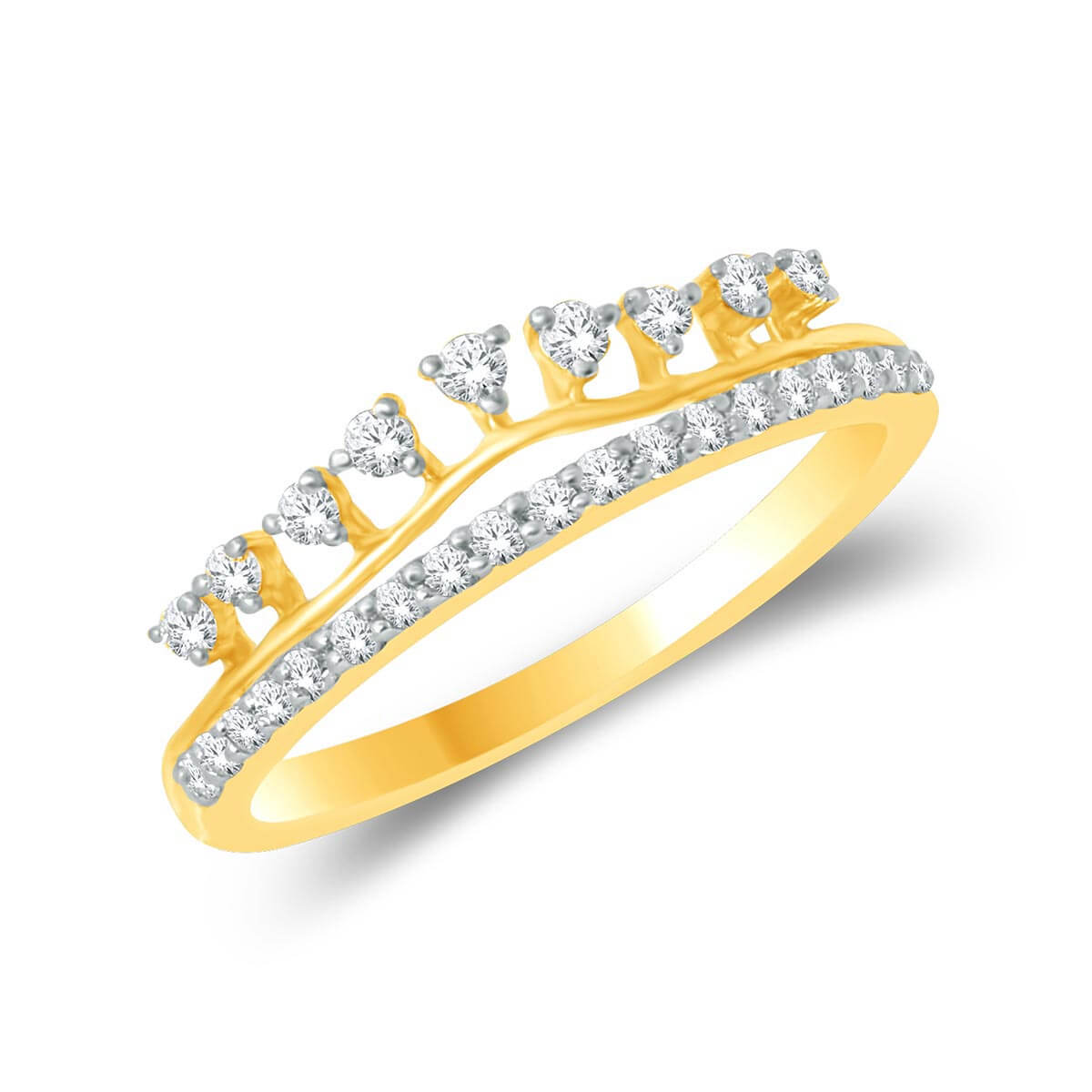 ShimmeRing for Women Crown Motif Diamond Ring for Women