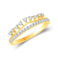 ShimmeRing for Women Crown Motif Diamond Ring for Women