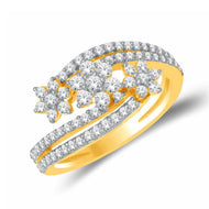 Lustrous Star Diamond Engagement Ring for Women