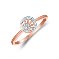 Opulent Floral Diamond Ring for Women
