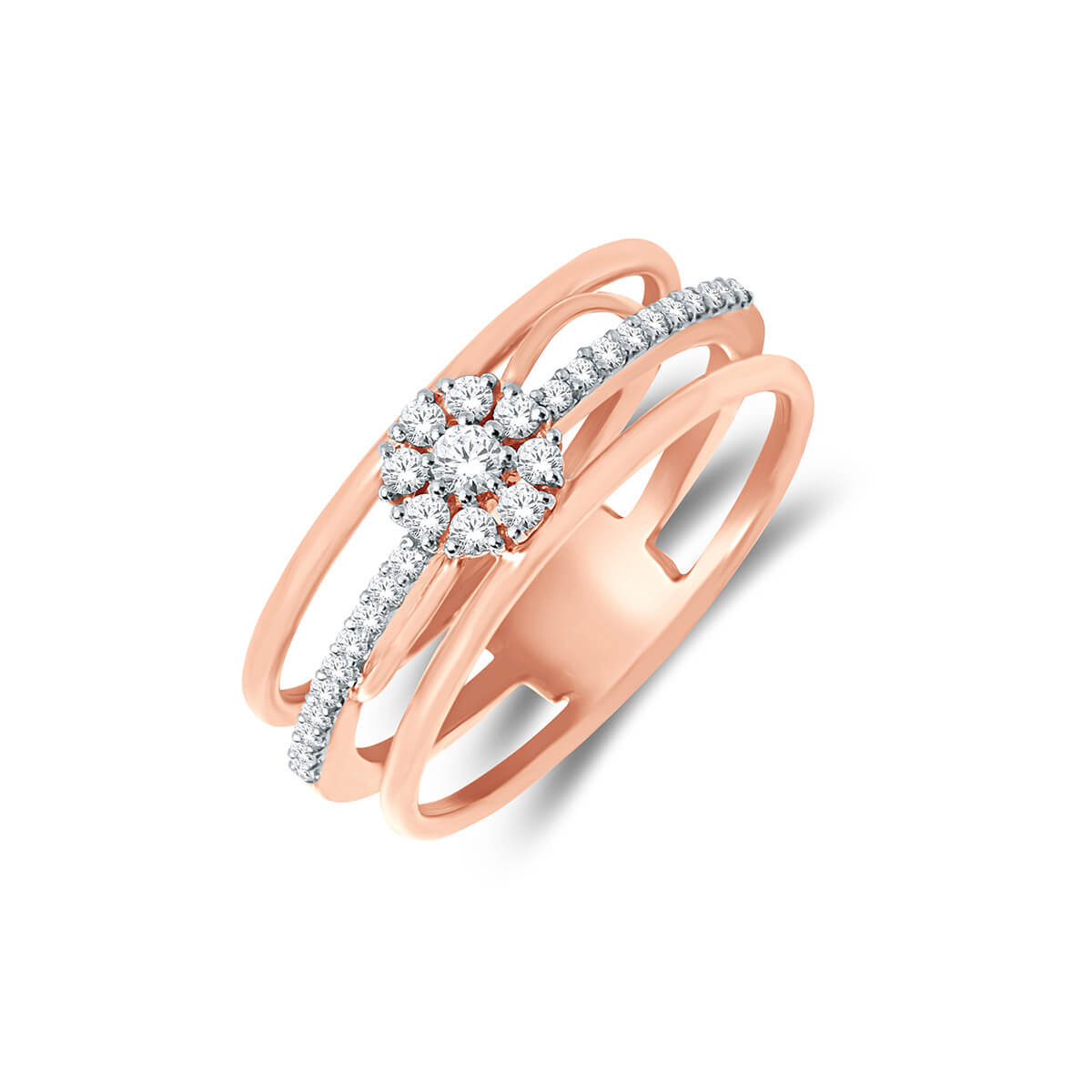 Stunning Sleek Floral Ring for Women