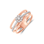 Stunning Sleek Floral Ring for Women