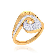 Shiny Modern Twirl Ring for Women