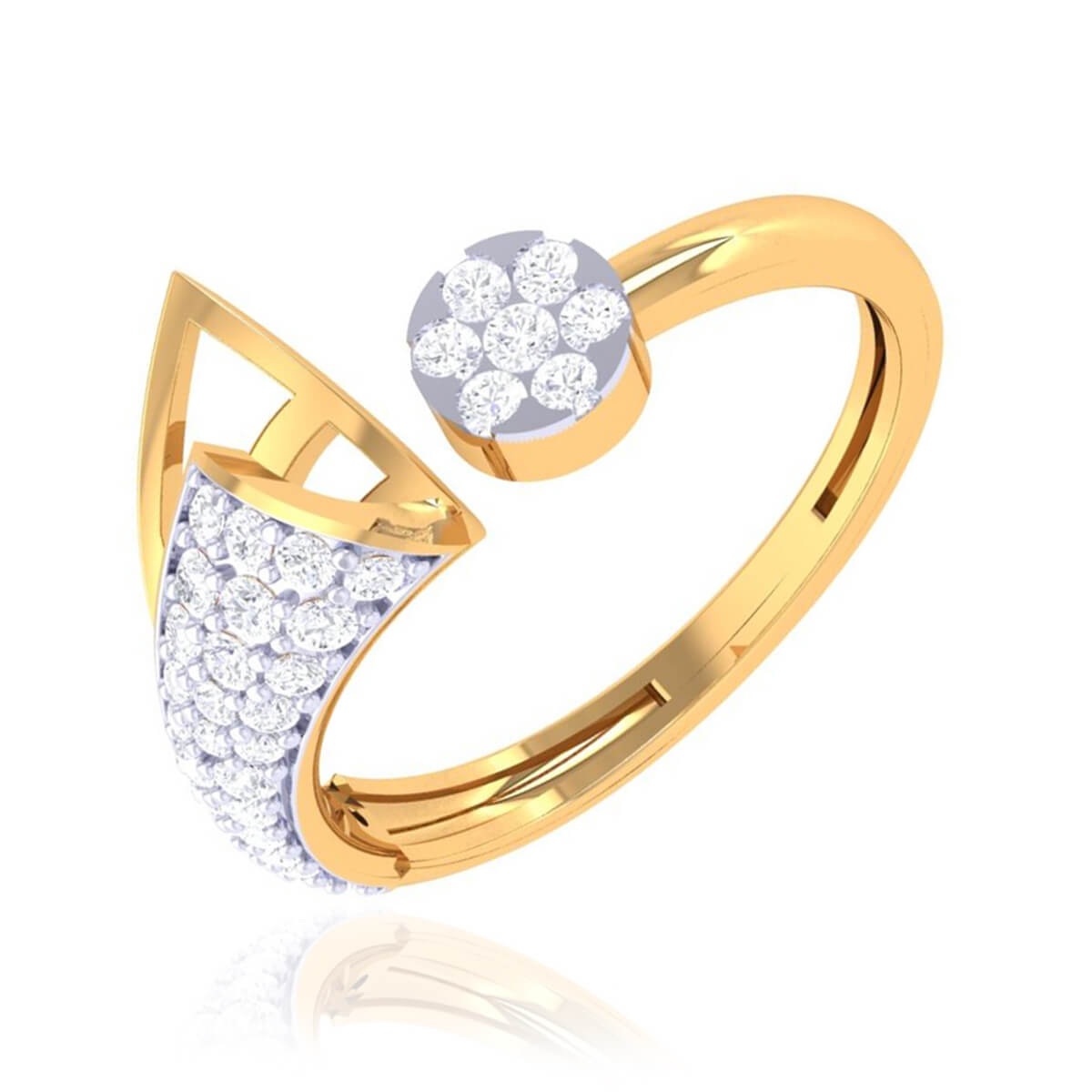 Contemporary Shimmer Ring for Women