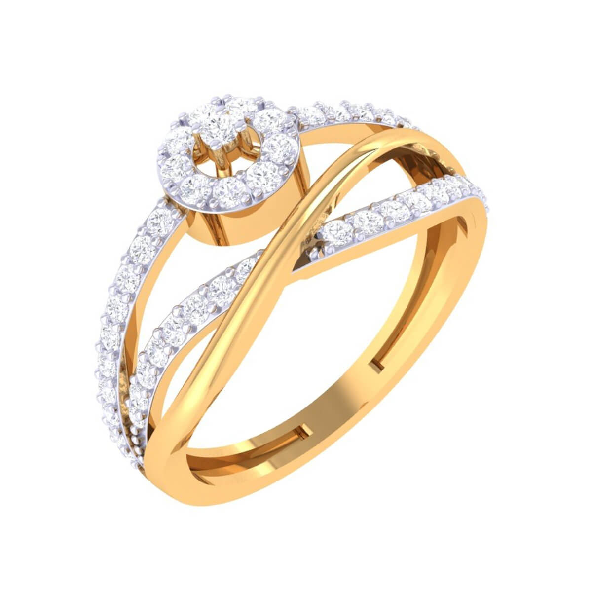ShimmeEngagement Ring Aura Diamond Engagement Ring for Women