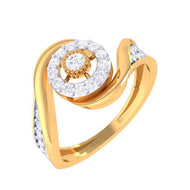Modern Blossom Glow Diamond Engagement Ring for Women