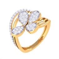 Clover Radiance Ring for Women