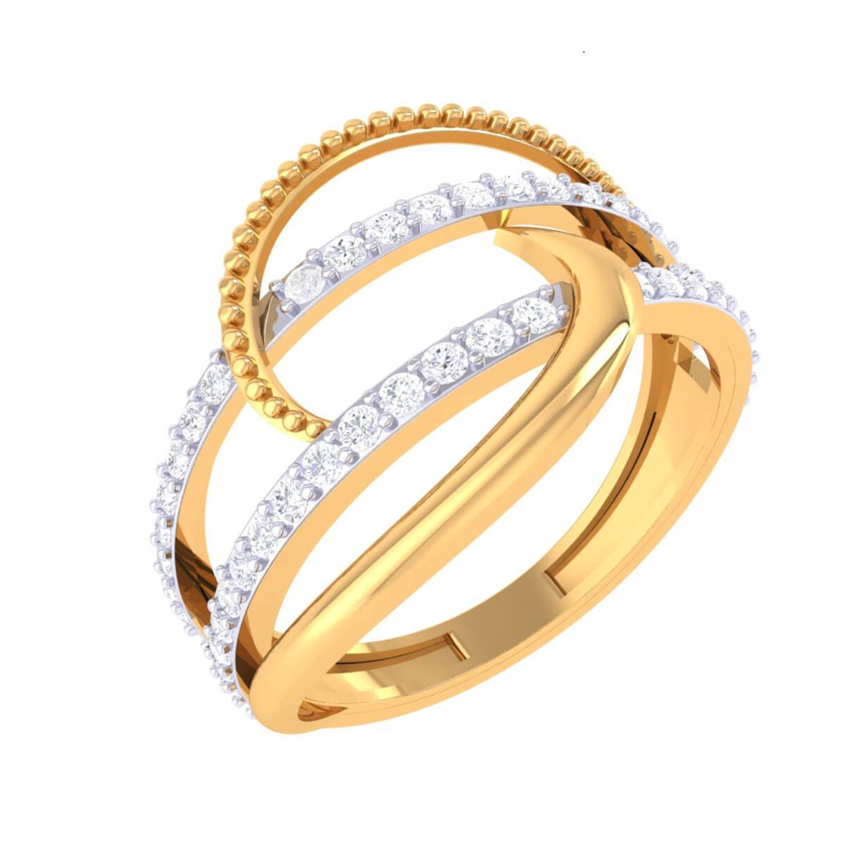 Effortlessly Sleek Diamond Women Ring