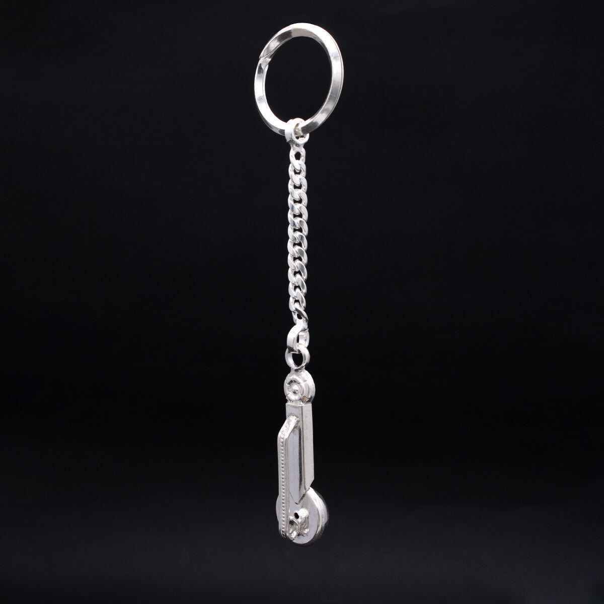 Stunning Shine Silver Keychain