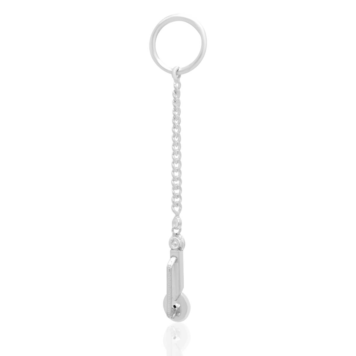 Stunning Shine Silver Keychain