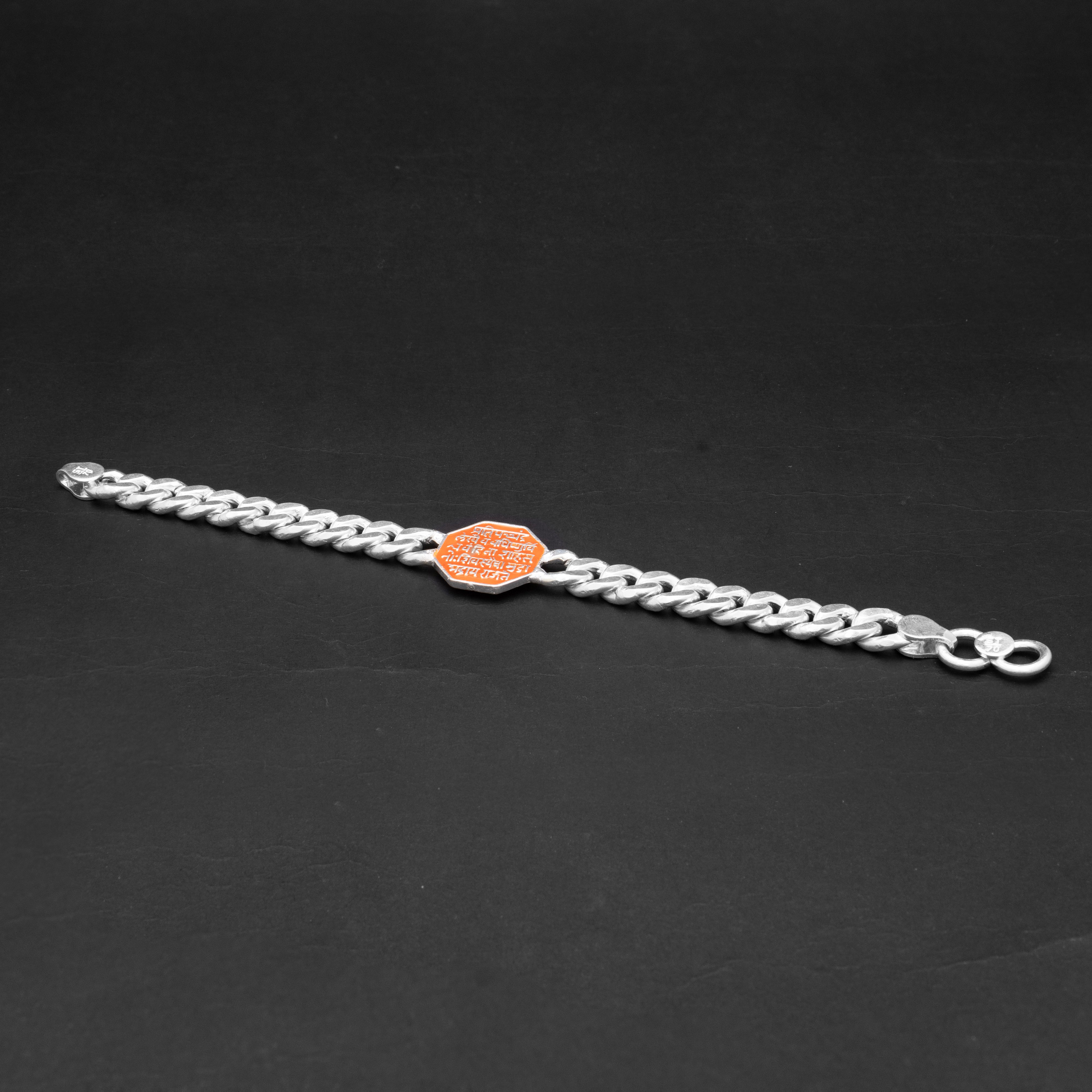 Bold Sauve Gleam Silver Men's Bracelet
