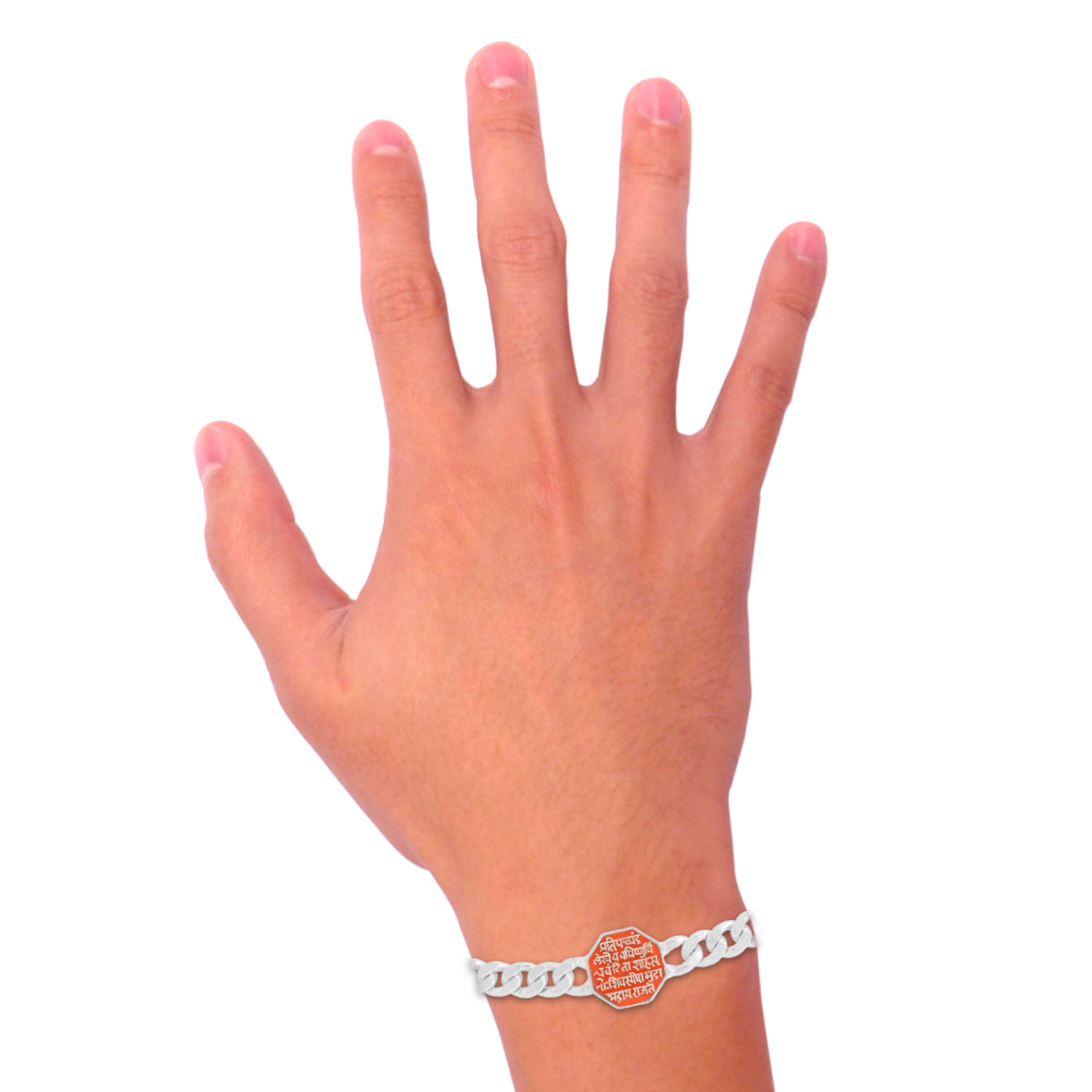 Bold Sauve Gleam Silver Men's Bracelet