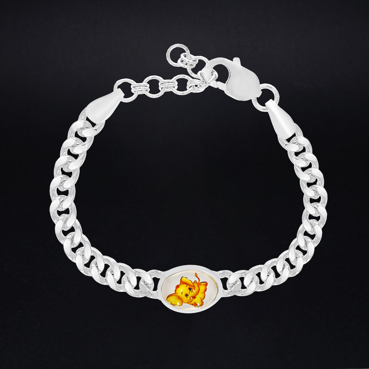 Baby Elephant Kids Silver Bracelet