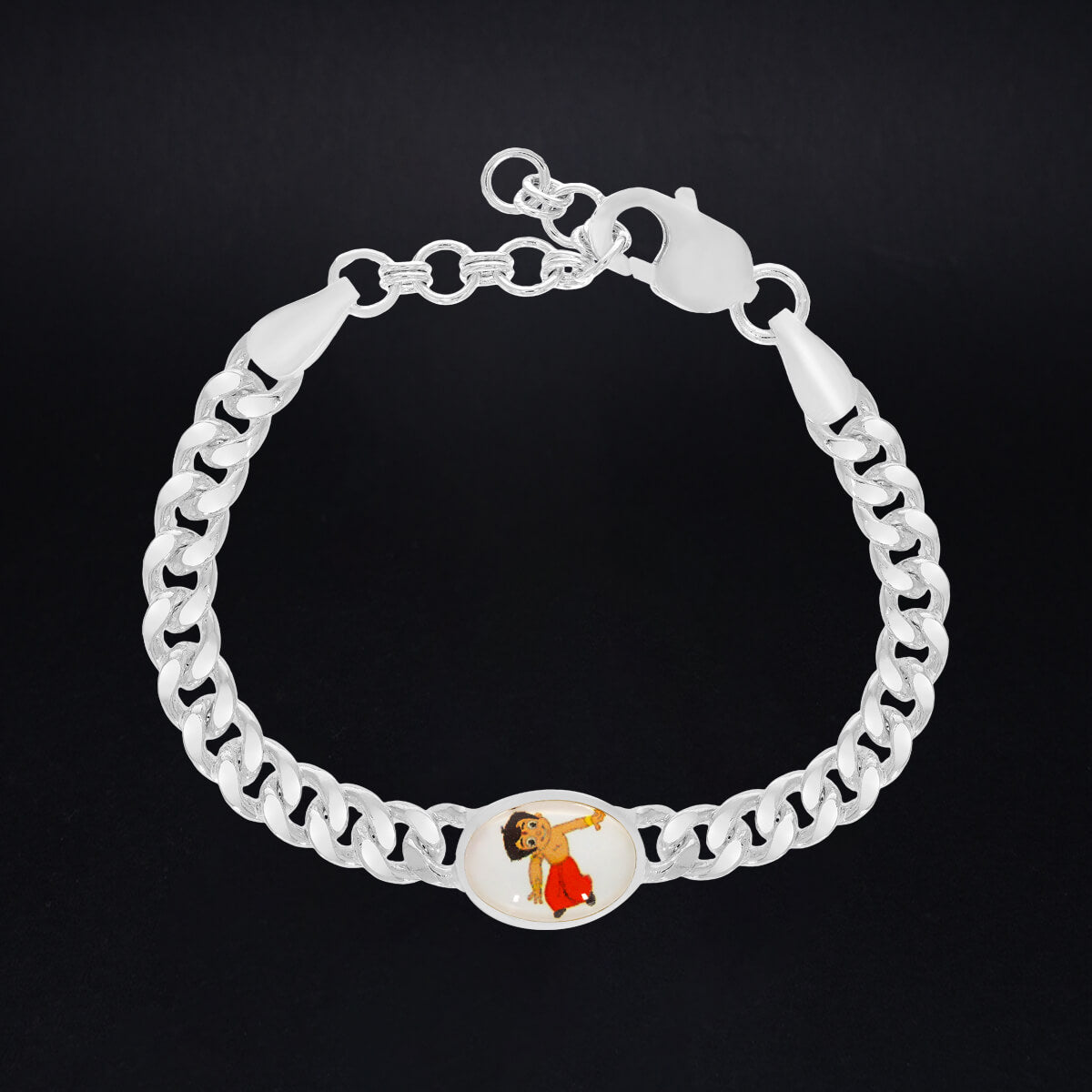 Shimmering Chotta Bhim Silver Bracelet for Kids