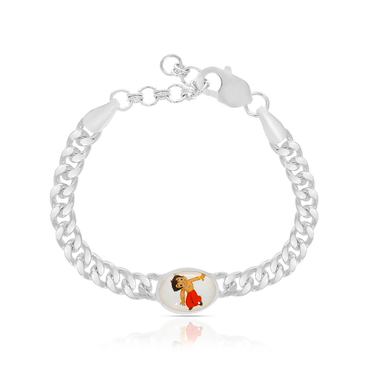 Shimmering Chotta Bhim Silver Bracelet for Kids