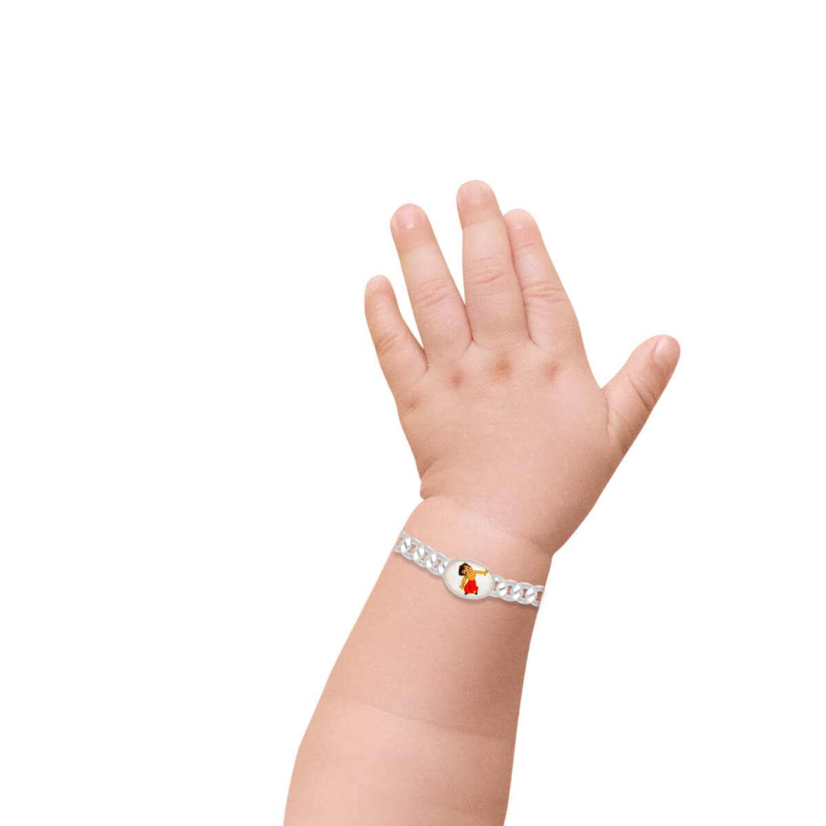 Shimmering Chotta Bhim Silver Bracelet for Kids