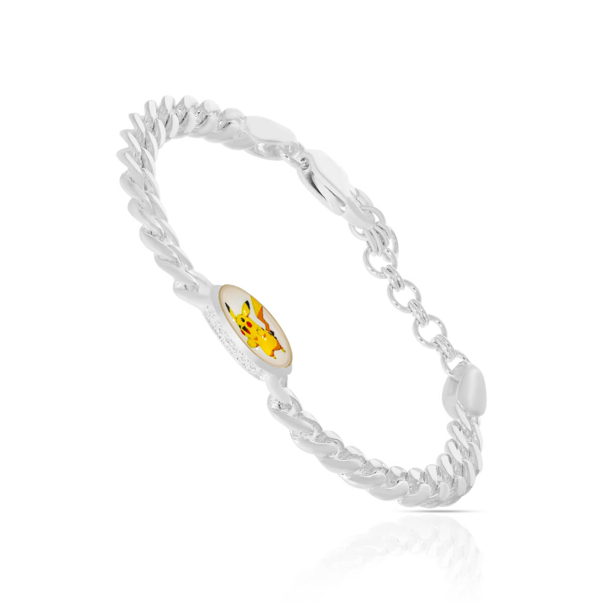 Adorable Pikachu Silver Bracelet for Kids