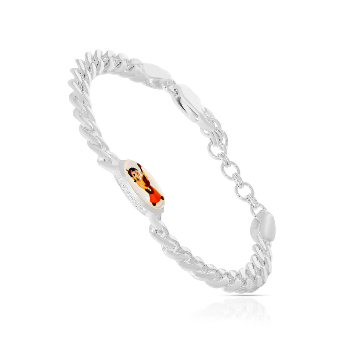 Dazzling Chotta Bhim Silver Bracelet for Kids