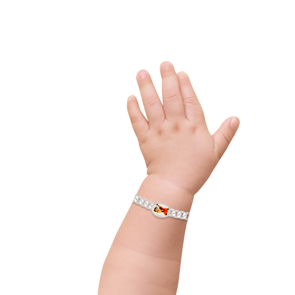 Dazzling Chotta Bhim Silver Bracelet for Kids