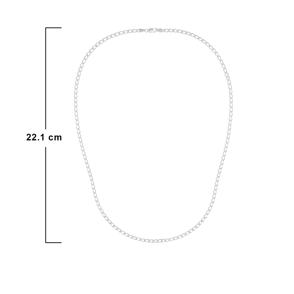 Valour Shinny 925 Silver Chain for Men