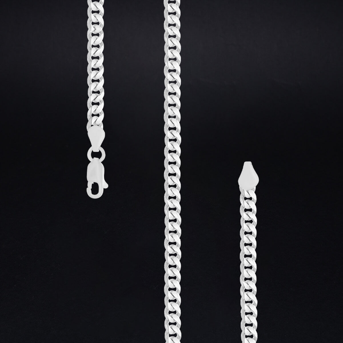 Timeless Elegance Silver Mens Chain