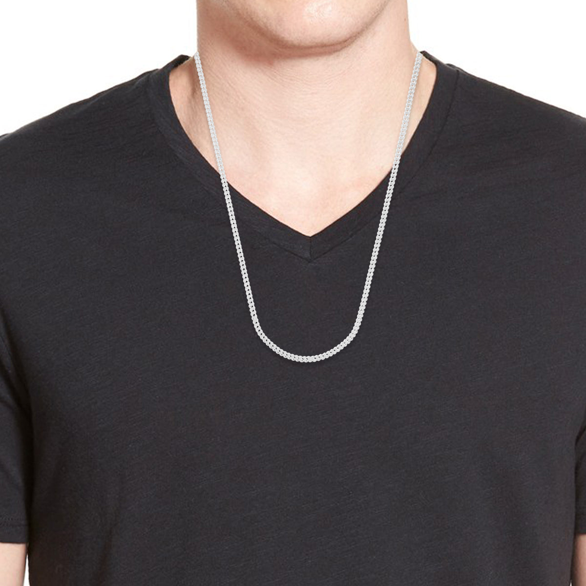 Kink A Wink Silver Mens Chain