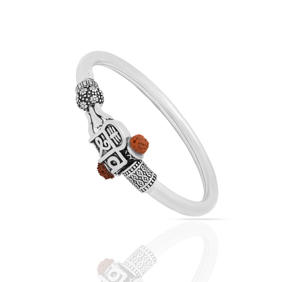 Har Har MahaDev 925 Silver Bracelet for Men
