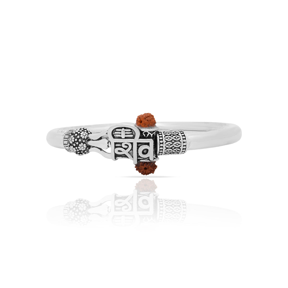 Har Har MahaDev 925 Silver Bracelet for Men