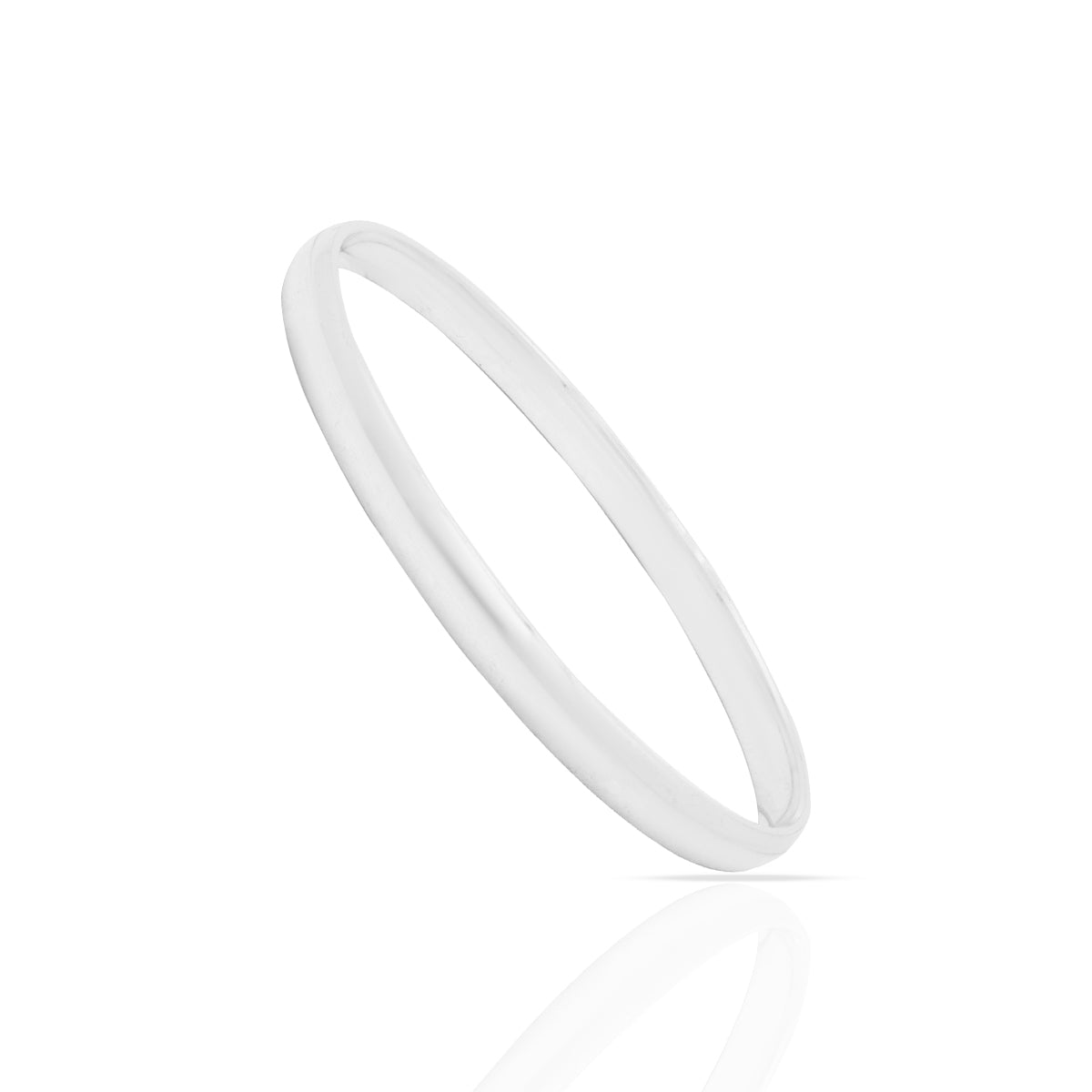 Polished Sauve Silver Men's Bracelet