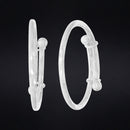 Striking Shine Silver Kadli for Kids